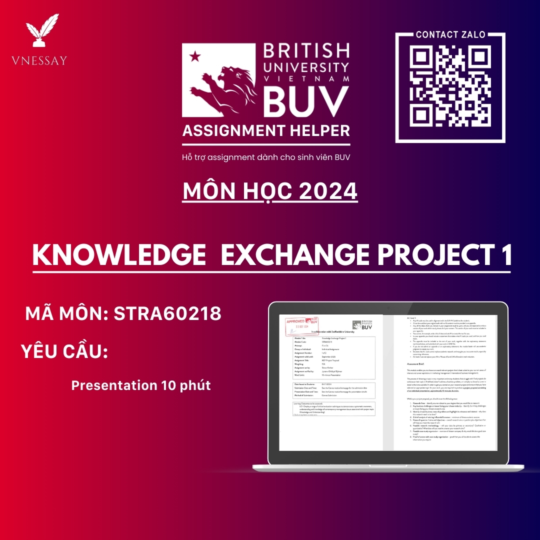Những bí quyết làm môn Knowledge Exchange Project (KEP) cho sinh viên BUV (Kỳ 1)